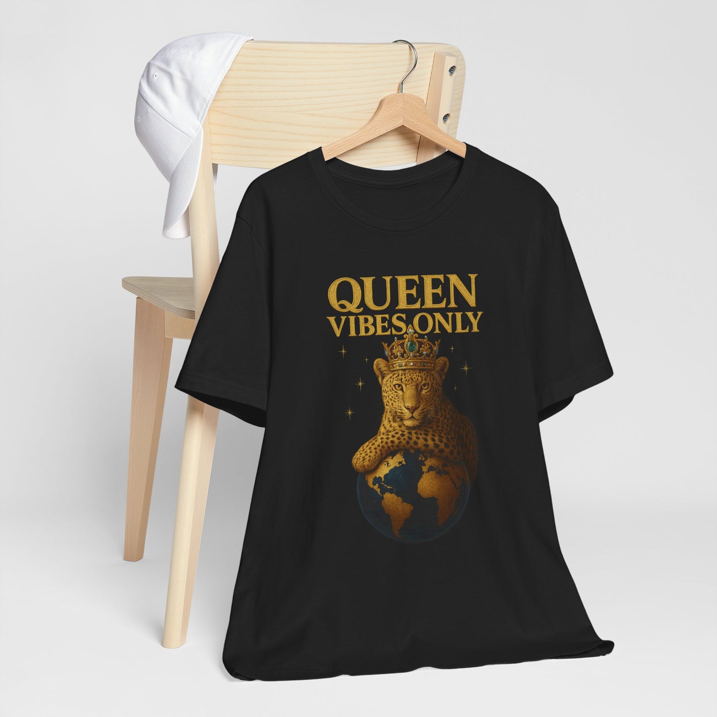 Queen Vibes Only T-Shirt | Unisex Graphic Tee, Empowerment Shirt, Casual Wear, Trendy Everyday Style