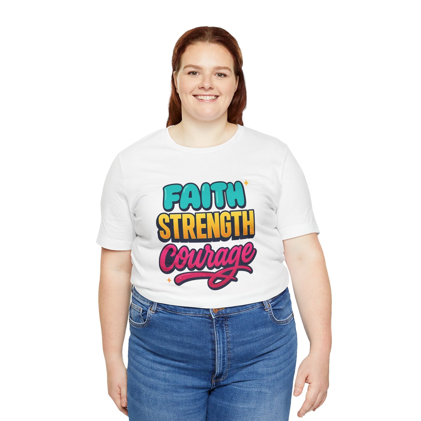Faith Strength Courage Tee