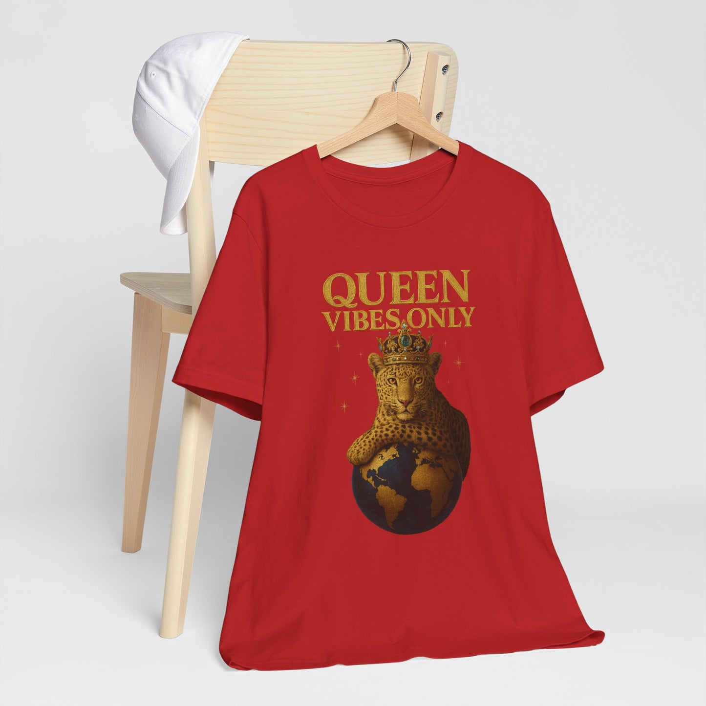 Queen Vibes Only T-Shirt | Unisex Graphic Tee, Empowerment Shirt, Casual Wear, Trendy Everyday Style