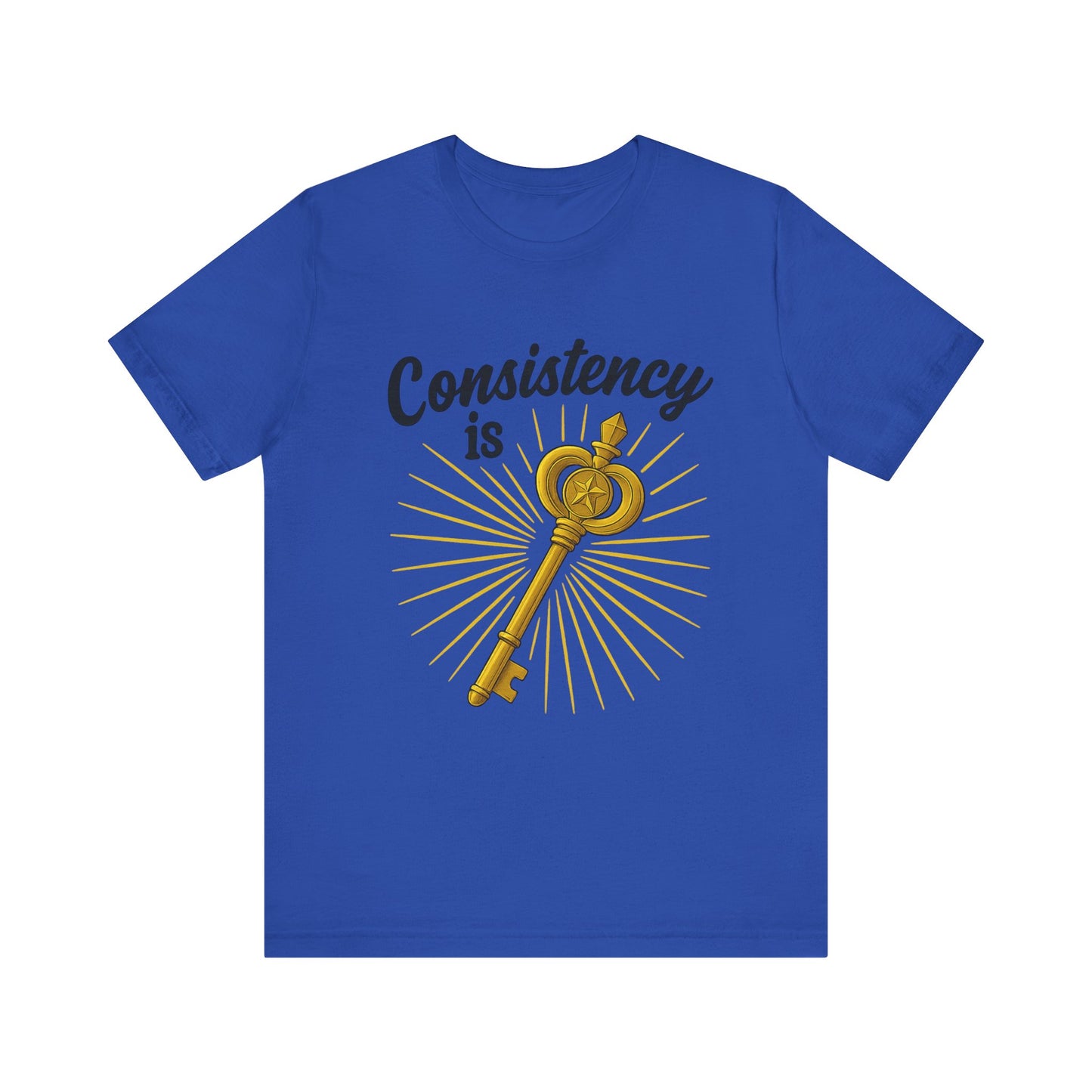 Unisex Inspirational Tee - Consistency is Key, Motivational T-Shirt, Goals Shirt, Gift for Students, Encouragement Apparel