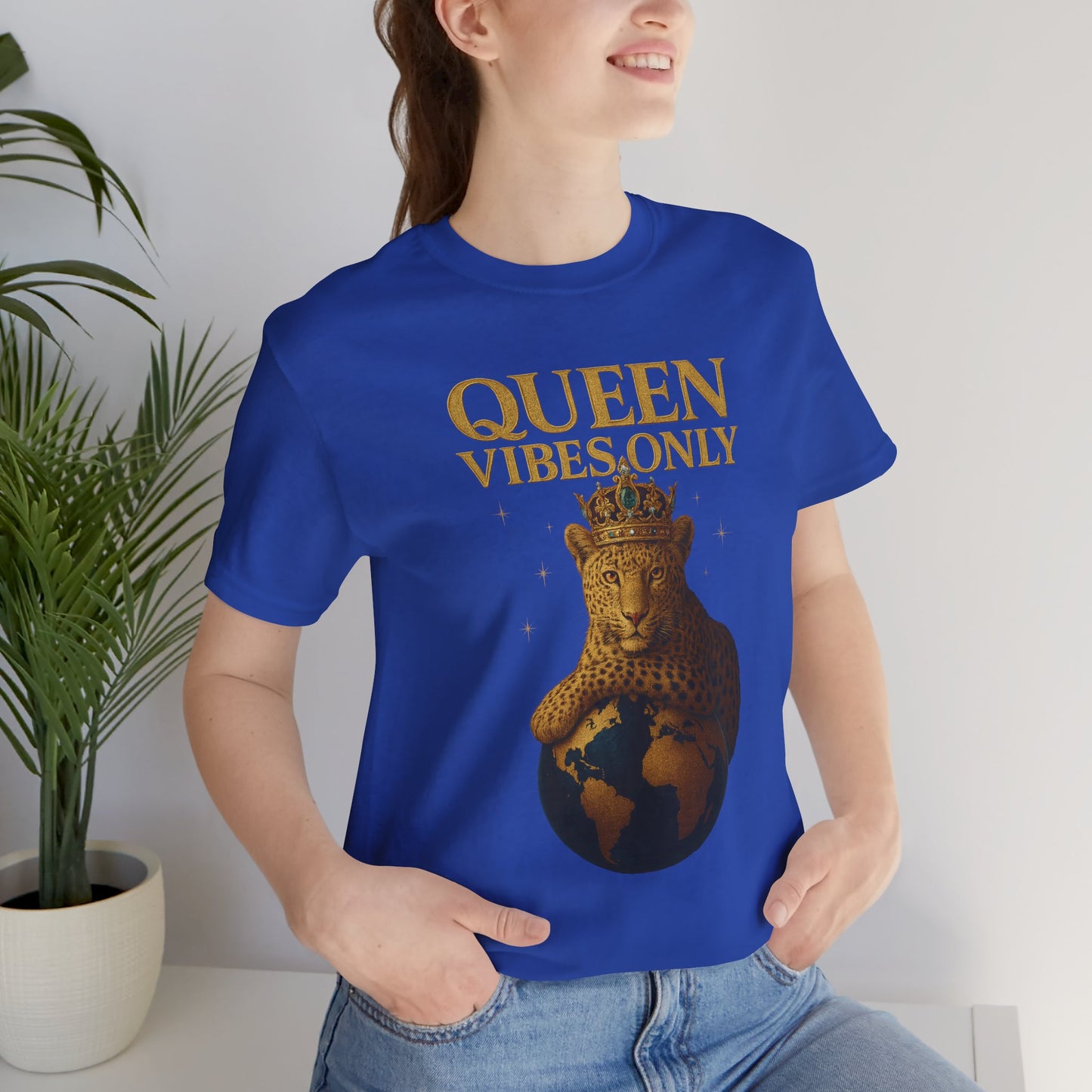 Queen Vibes Only T-Shirt | Unisex Graphic Tee, Empowerment Shirt, Casual Wear, Trendy Everyday Style