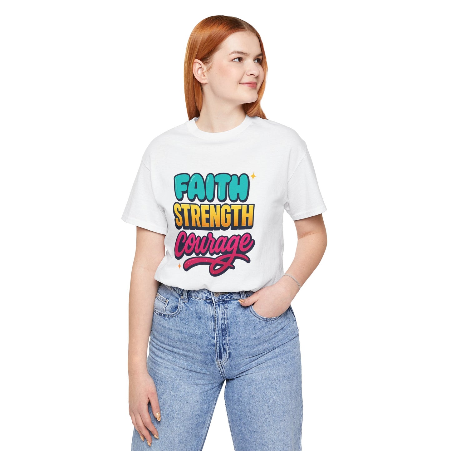 Faith Strength Courage Tee