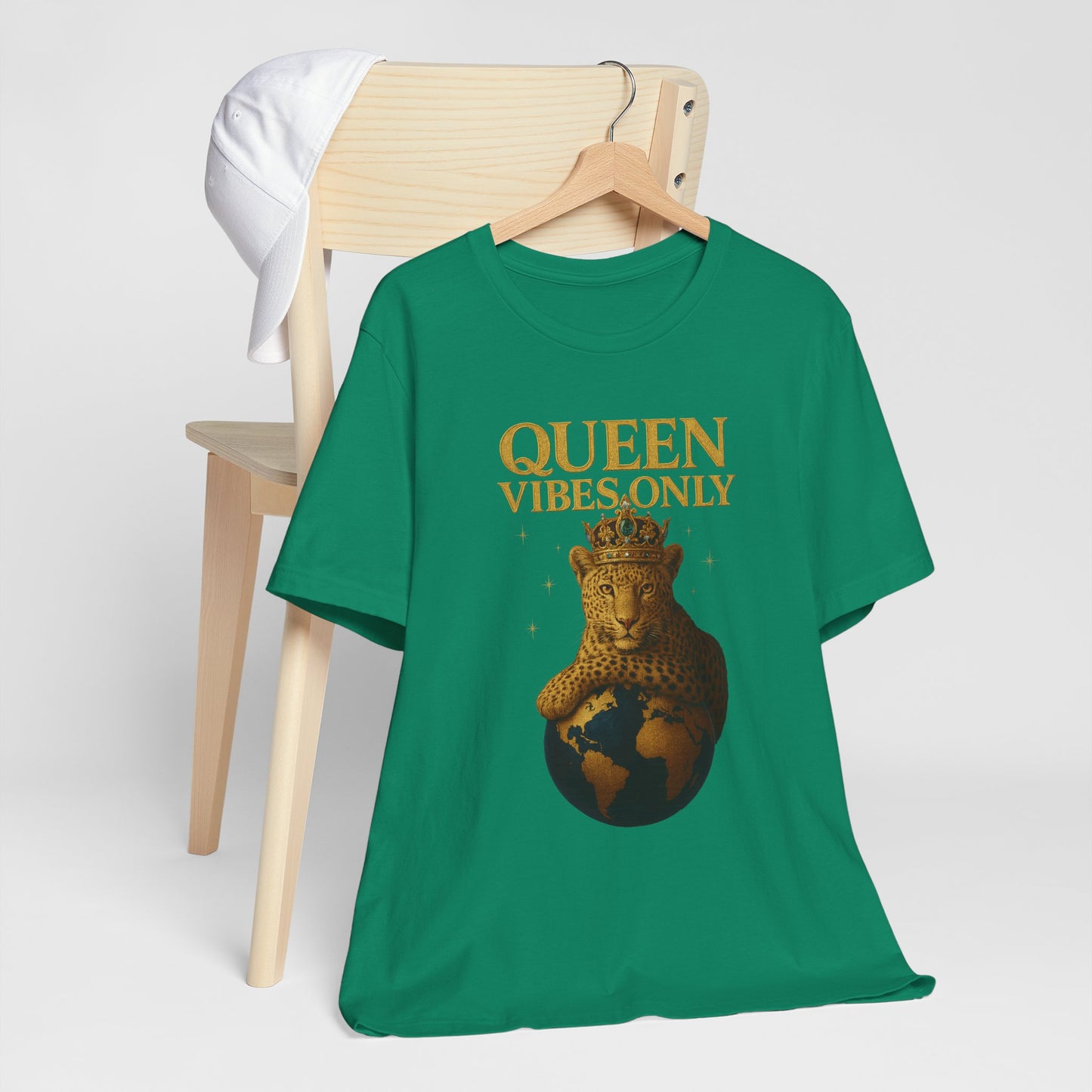 Queen Vibes Only T-Shirt | Unisex Graphic Tee, Empowerment Shirt, Casual Wear, Trendy Everyday Style